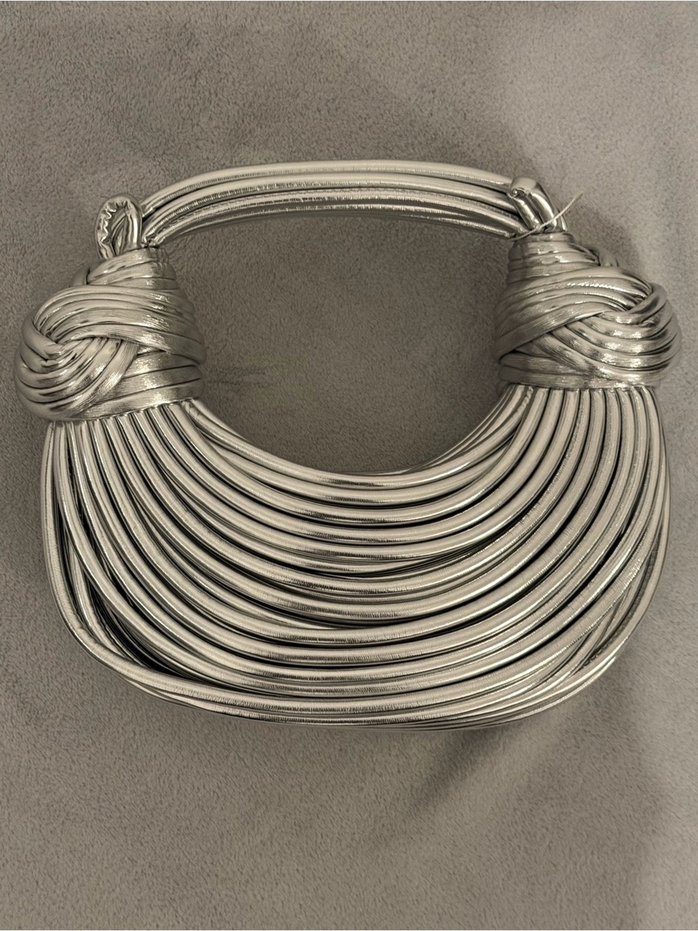 Multi-Strand Metallic Collar Bag